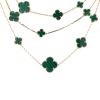 Van Cleef 
Arpels Magic Alhambra long necklace in yellow gold and malachite - 00pp thumbnail