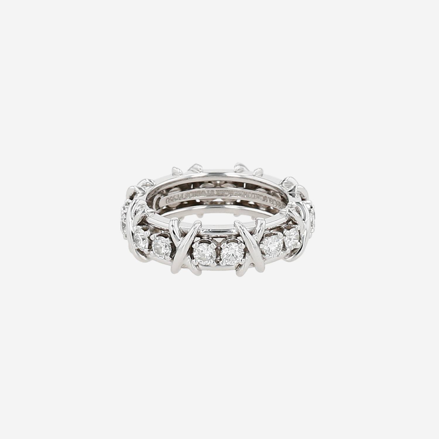 Anello Tiffany & Co Sixteen Stones in platino e diamanti