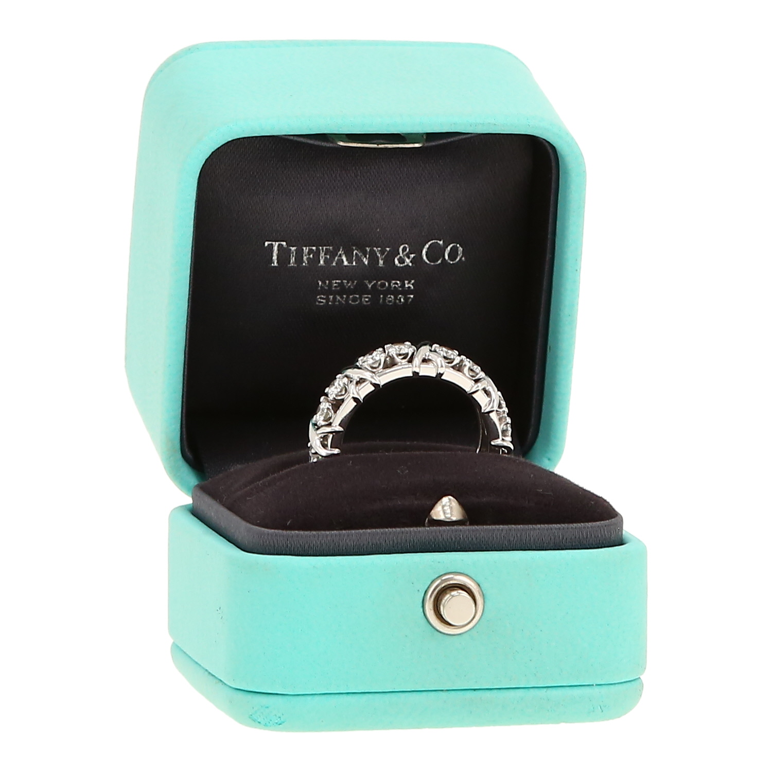 Anello Tiffany 
Co Sixteen Stones in platino e diamanti - Detail D2