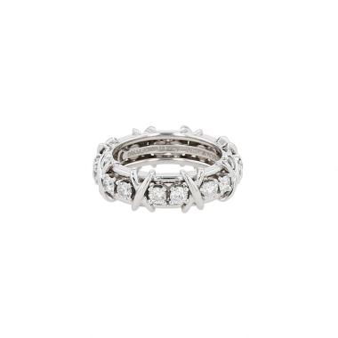 Bague Tiffany & Co Sixteen Stones en platine et diamants
