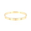 Cartier Love 4 diamants bracelet in yellow gold and diamonds - 360 thumbnail
