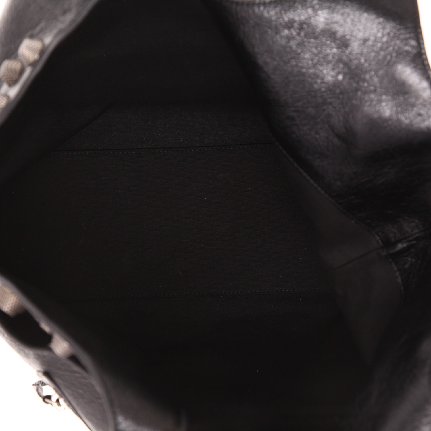 Balenciaga  Cagole Carry All shopping bag  in black leather - Detail D3