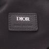 Dior  Saddle Messenger shoulder bag  in blue and grey monogram canvas Oblique  and black leather - Detail D2 thumbnail