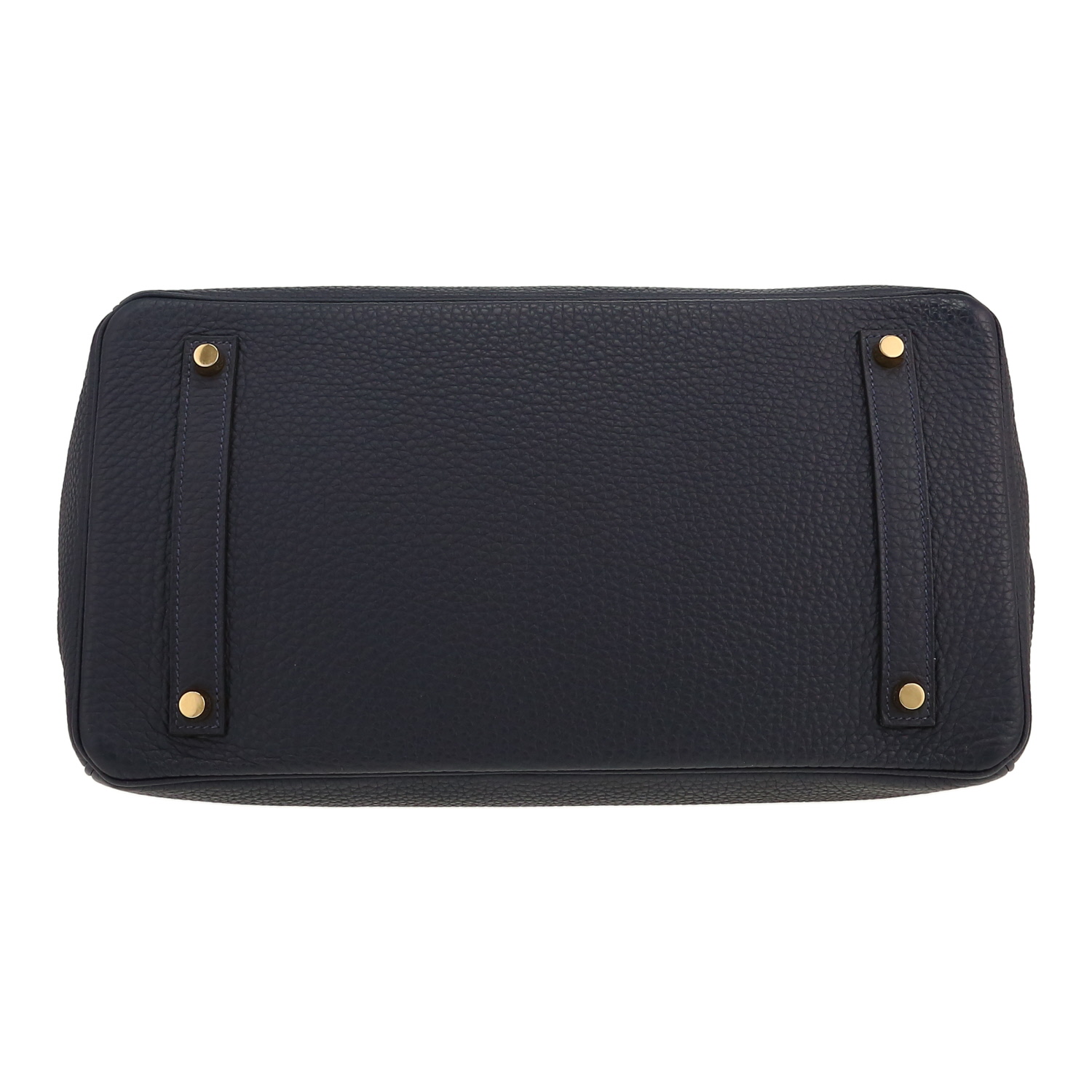 Hermès  Birkin 35 cm handbag  in navy blue togo leather - Detail D1