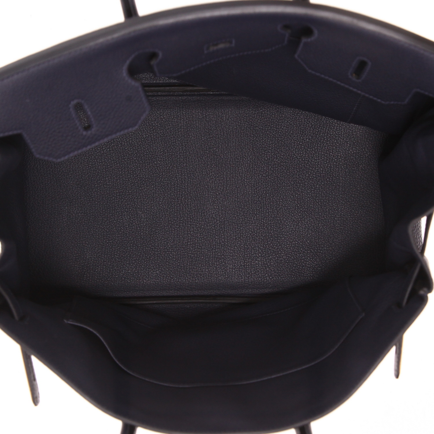 Sac à main Hermès  Birkin 35 cm en cuir togo bleu-marine - Detail D3