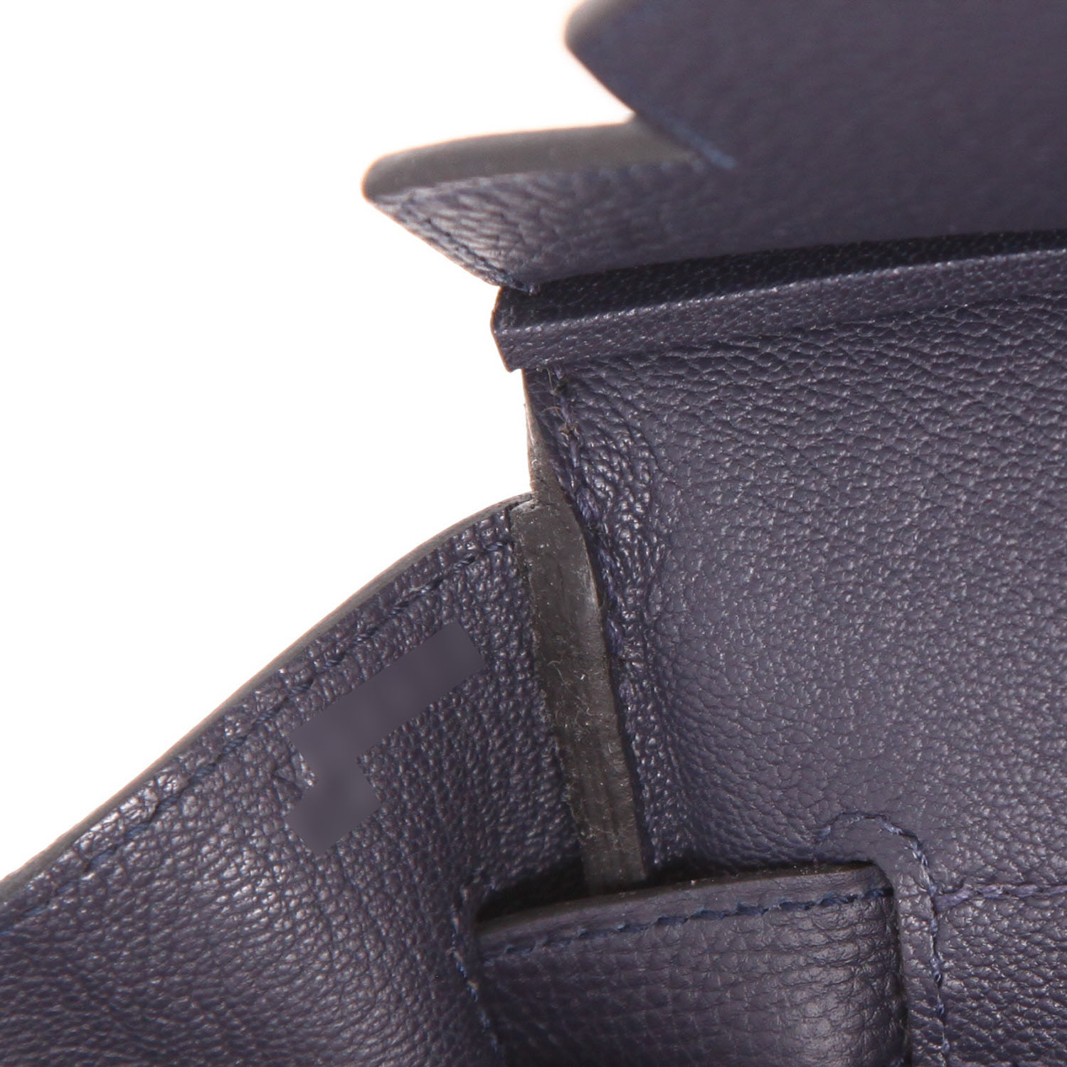 Borsa Hermès  Birkin 35 cm in pelle togo blu marino - Detail D4