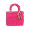 Sac à main Dior  Lady Dior en cuir cannage rose - 360 thumbnail