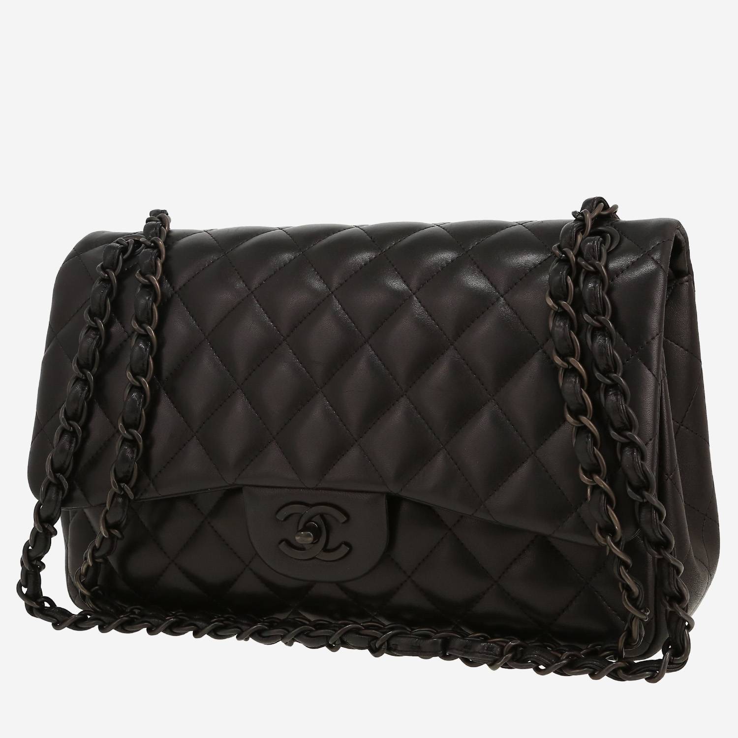 Sac bandoulière Chanel  Timeless Jumbo en cuir matelassé noir