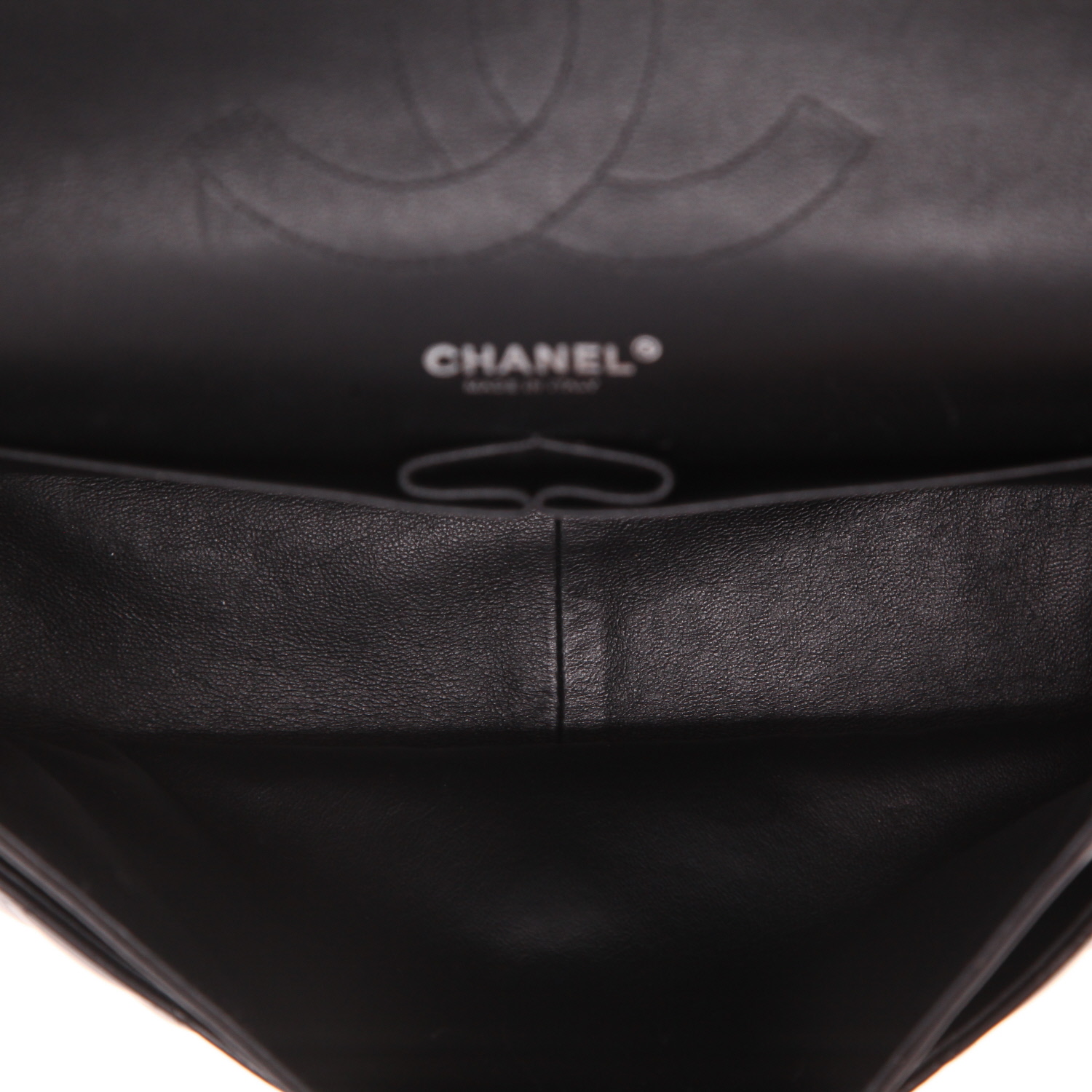 Borsa a tracolla Chanel  Timeless Jumbo in pelle trapuntata nera - Detail D3