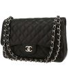 Borsa a tracolla Chanel  Timeless Jumbo in pelle martellata e trapuntata nera - 00pp thumbnail