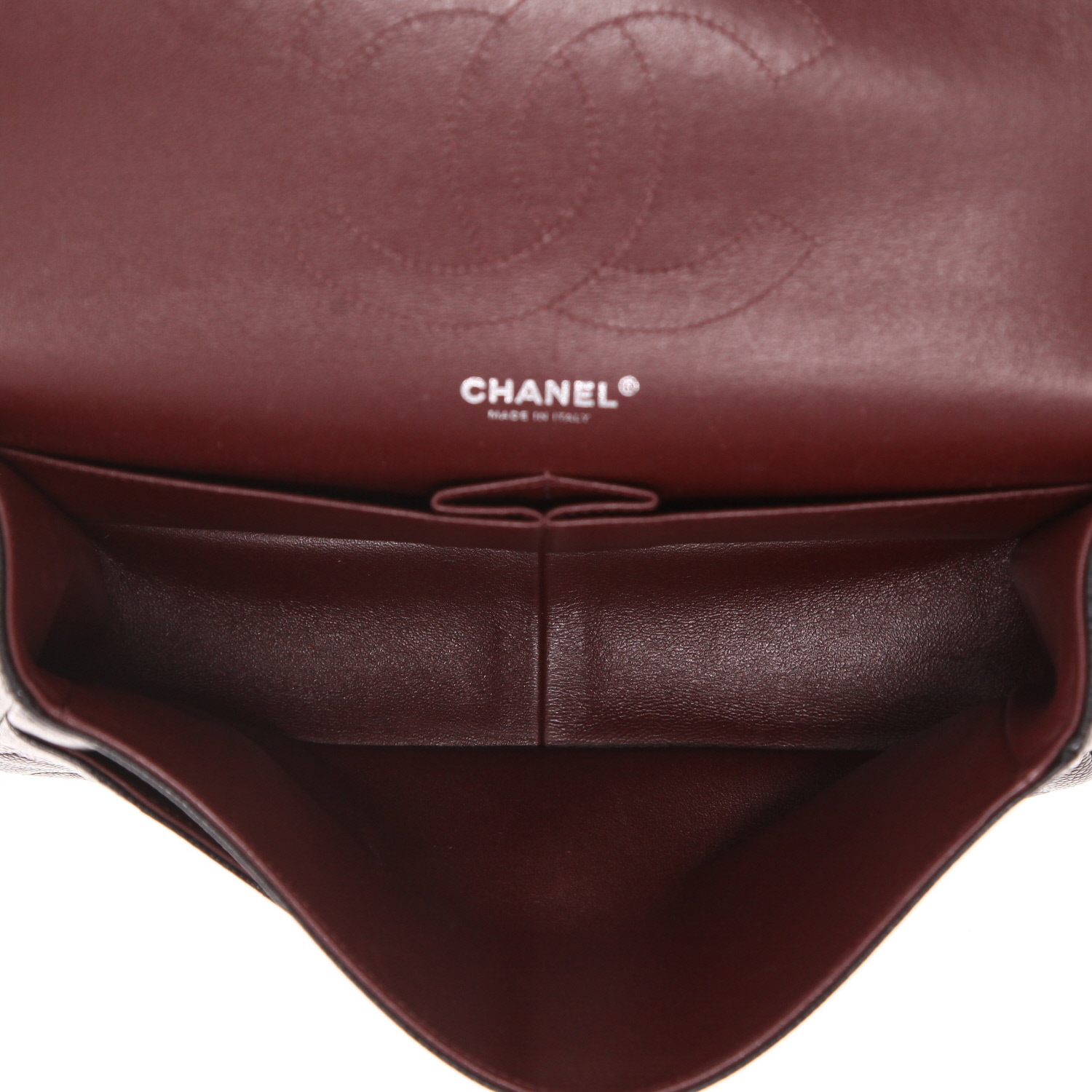 Sac bandoulière Chanel  Timeless Jumbo en cuir grainé matelassé noir - Detail D3