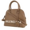 Sac bandoulière Balenciaga  Ville Top Handle en cuir grainé taupe - 00pp thumbnail