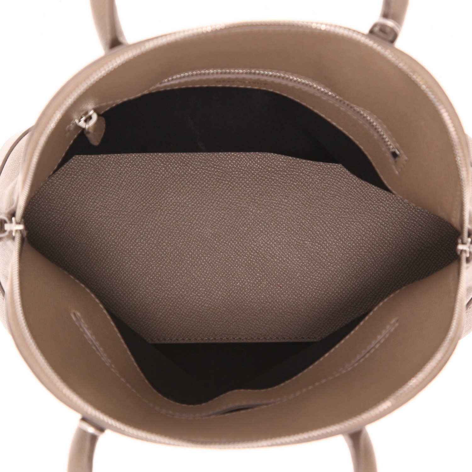 Borsa a tracolla Balenciaga  Ville Top Handle in pelle martellata color talpa - Detail D3