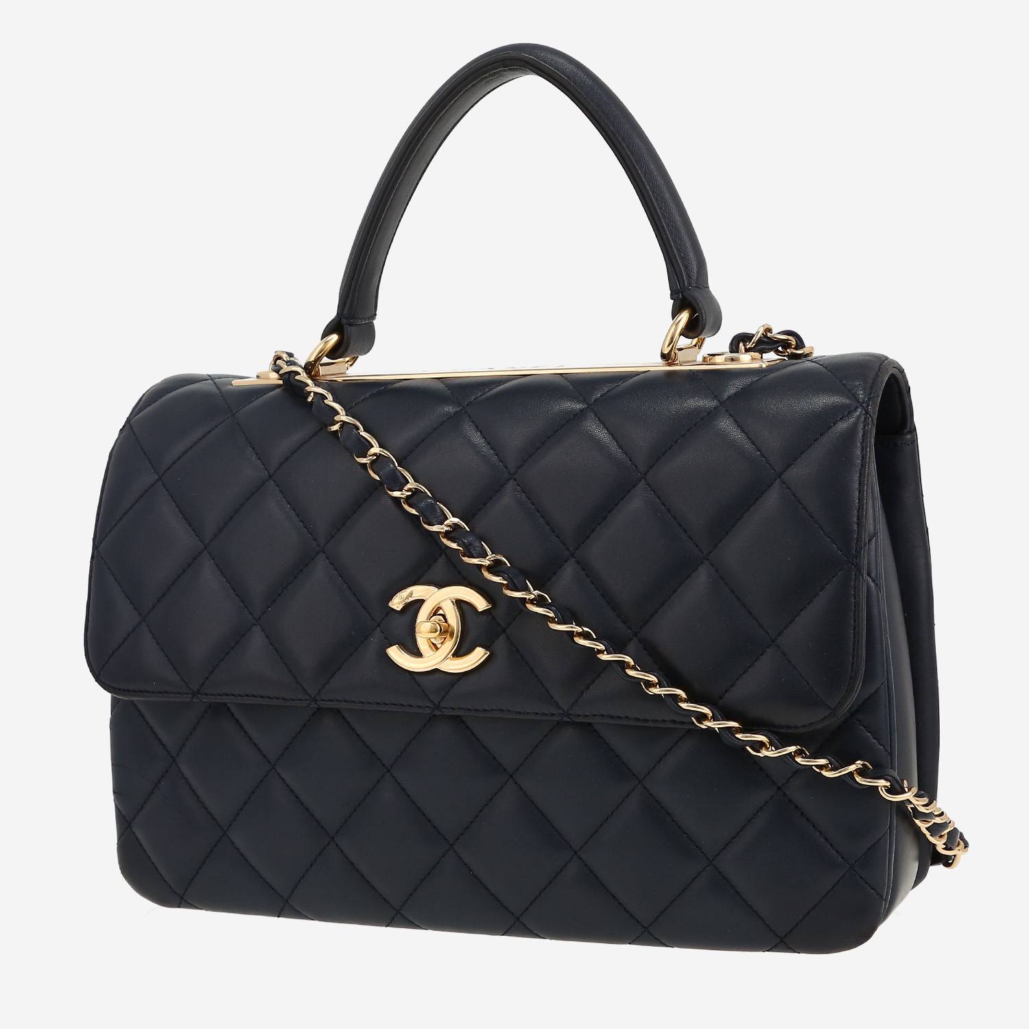 Borsa Chanel  Trendy CC in pelle trapuntata blu marino