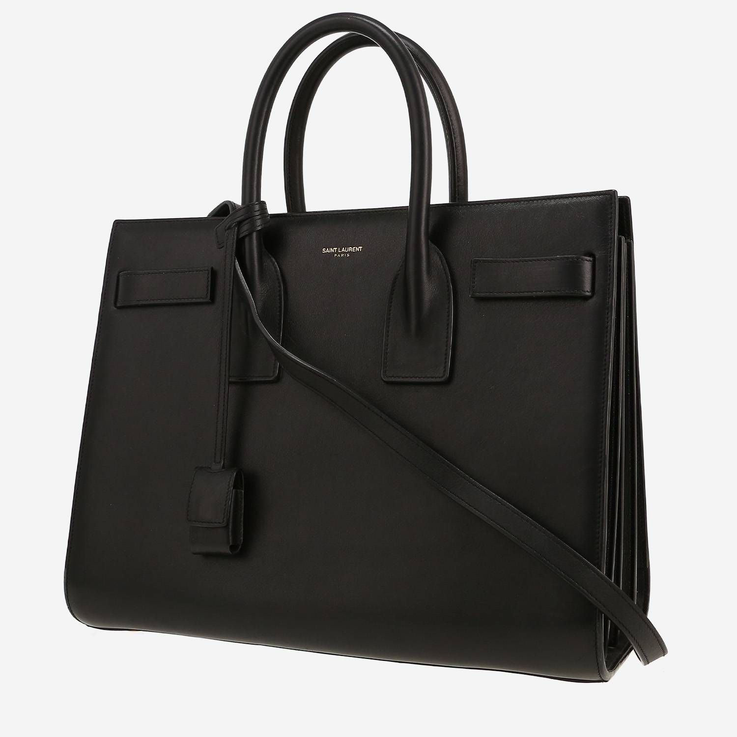 Saint Laurent  Sac de jour handbag  in black leather
