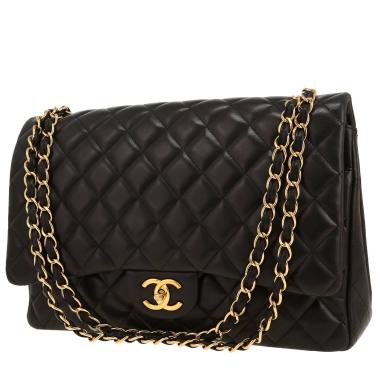Borsa a tracolla Chanel  Timeless Maxi Jumbo in pelle trapuntata nera