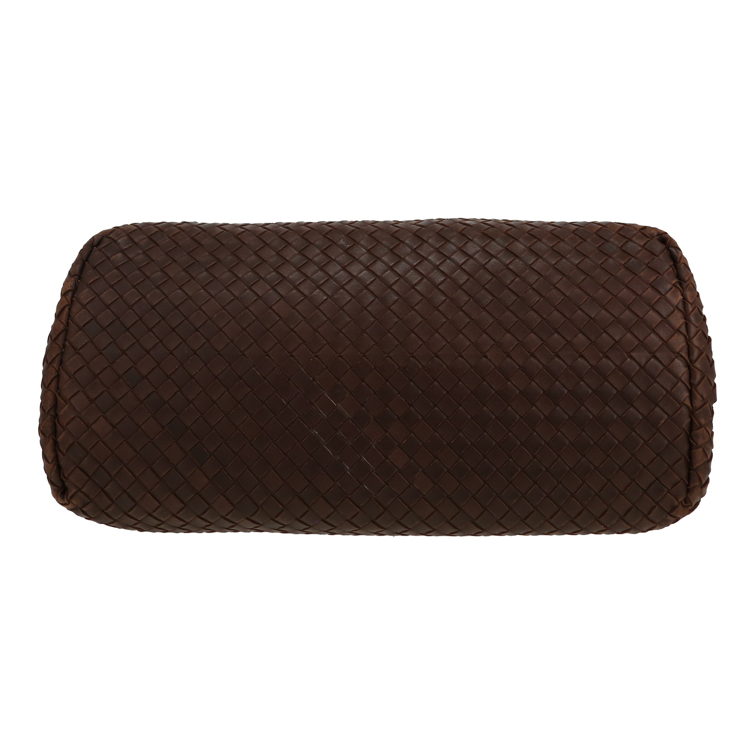 Borsa Bottega Veneta  Roma in pelle intrecciata marrone - Detail D1
