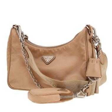 Borsa Prada  Re-Edition 2005 in tela beige