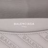 Borsa a tracolla Balenciaga  BB Chain in pelle grigia - Detail D2 thumbnail