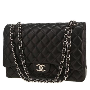 Borsa a tracolla Chanel  Timeless Maxi Jumbo in pelle trapuntata nera