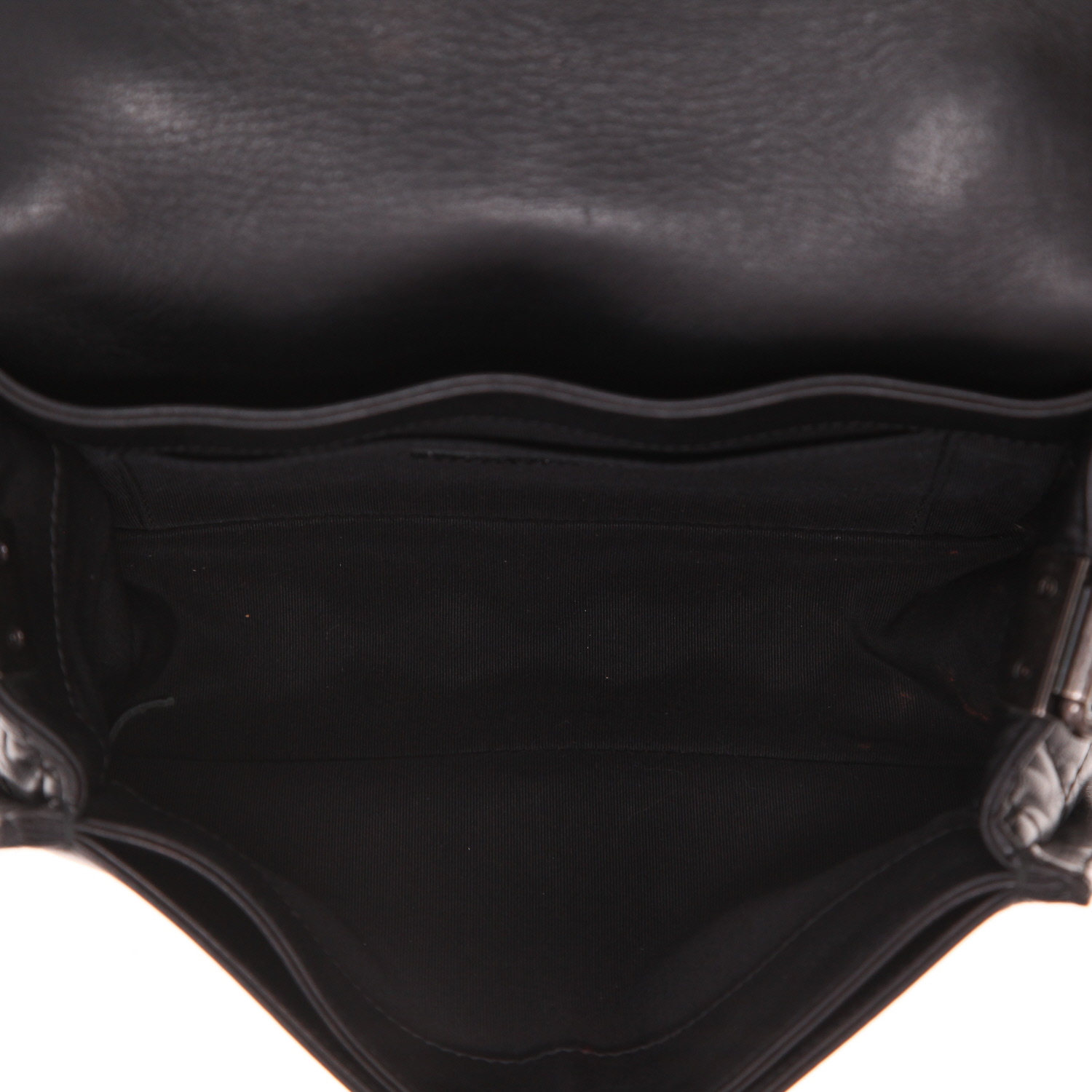 Borsa a tracolla Chanel  Boy in pelle trapuntata nera - Detail D3