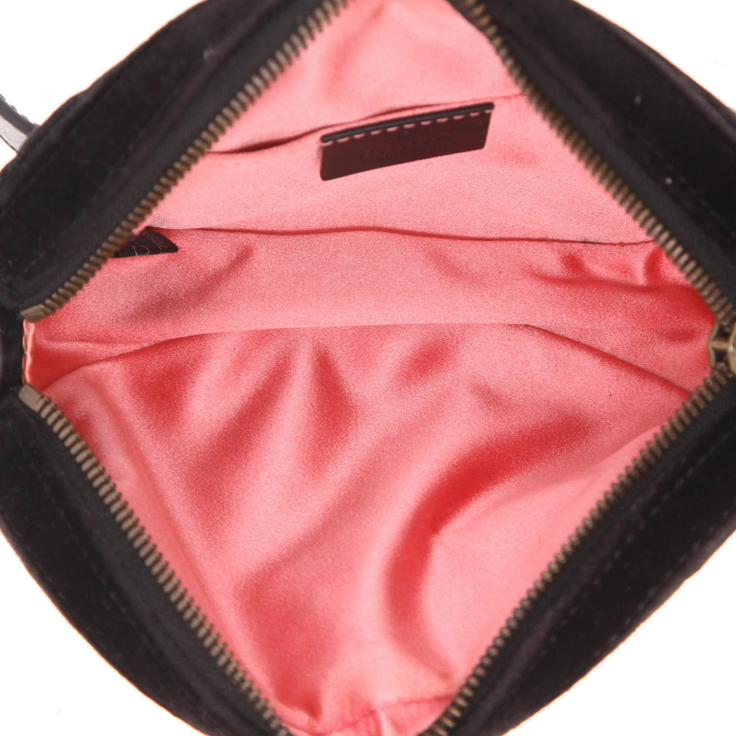 Pochette-ceinture Gucci  GG Marmont clutch-belt en velours noir - Detail D3