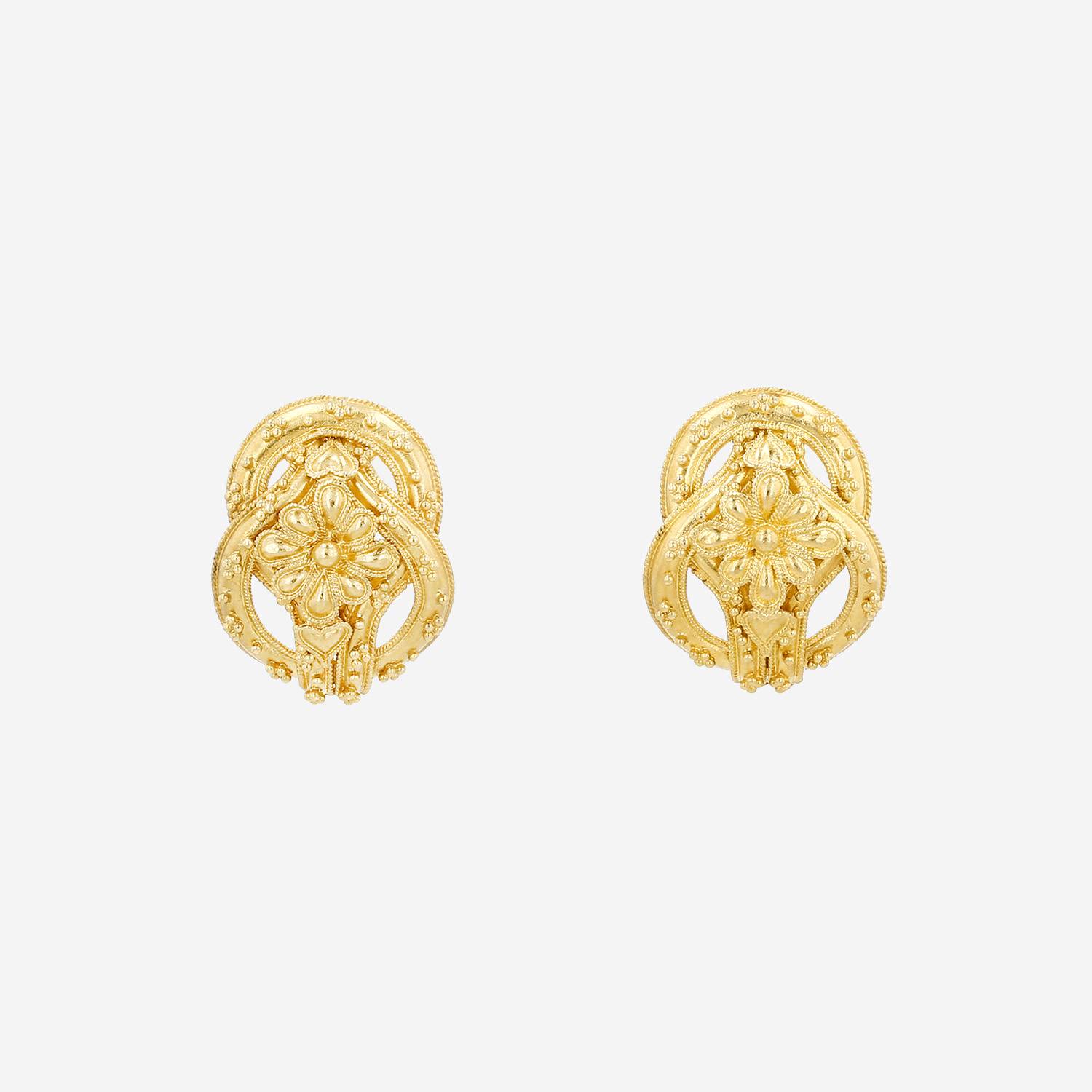 Orecchini Lalaounis Hercules Knot in oro giallo
