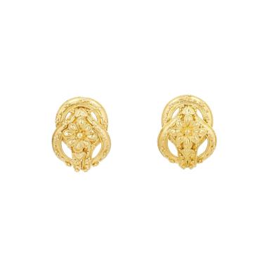Paire de boucles d'oreilles Lalaounis Hercules Knot en or jaune