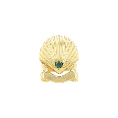 Broche-colgante Cartier  de oro amarillo y esmeralda