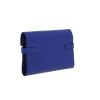 Portefeuille Hermès  Kelly wallet en cuir Mysore bleu - Detail D8 thumbnail