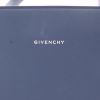 Givenchy   shopping bag  in navy blue smooth leather - Detail D2 thumbnail