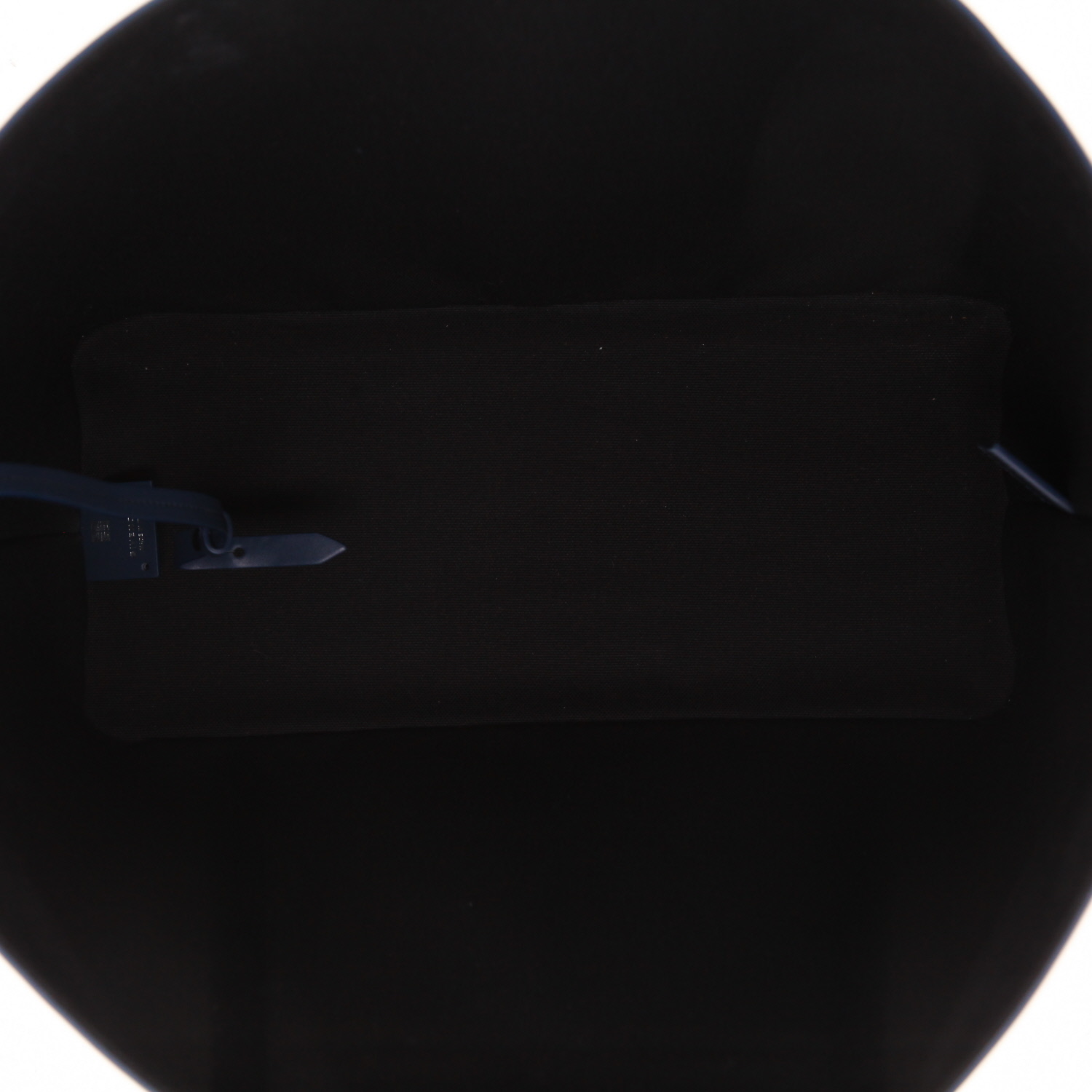 Givenchy   shopping bag  in navy blue smooth leather - Detail D3