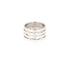 Sortija Dinh Van Pulse modelo grande de oro blanco y diamantes - 360 thumbnail