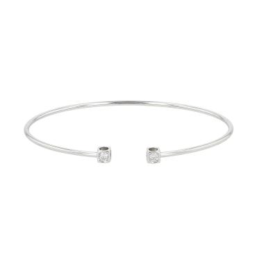 Dinh Van Le Cube Diamant small model bracelet in white gold and diamonds