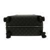Valise rigide Louis Vuitton  Horizon 55 en toile monogram noire et grise et cuir noir - Detail D1 thumbnail