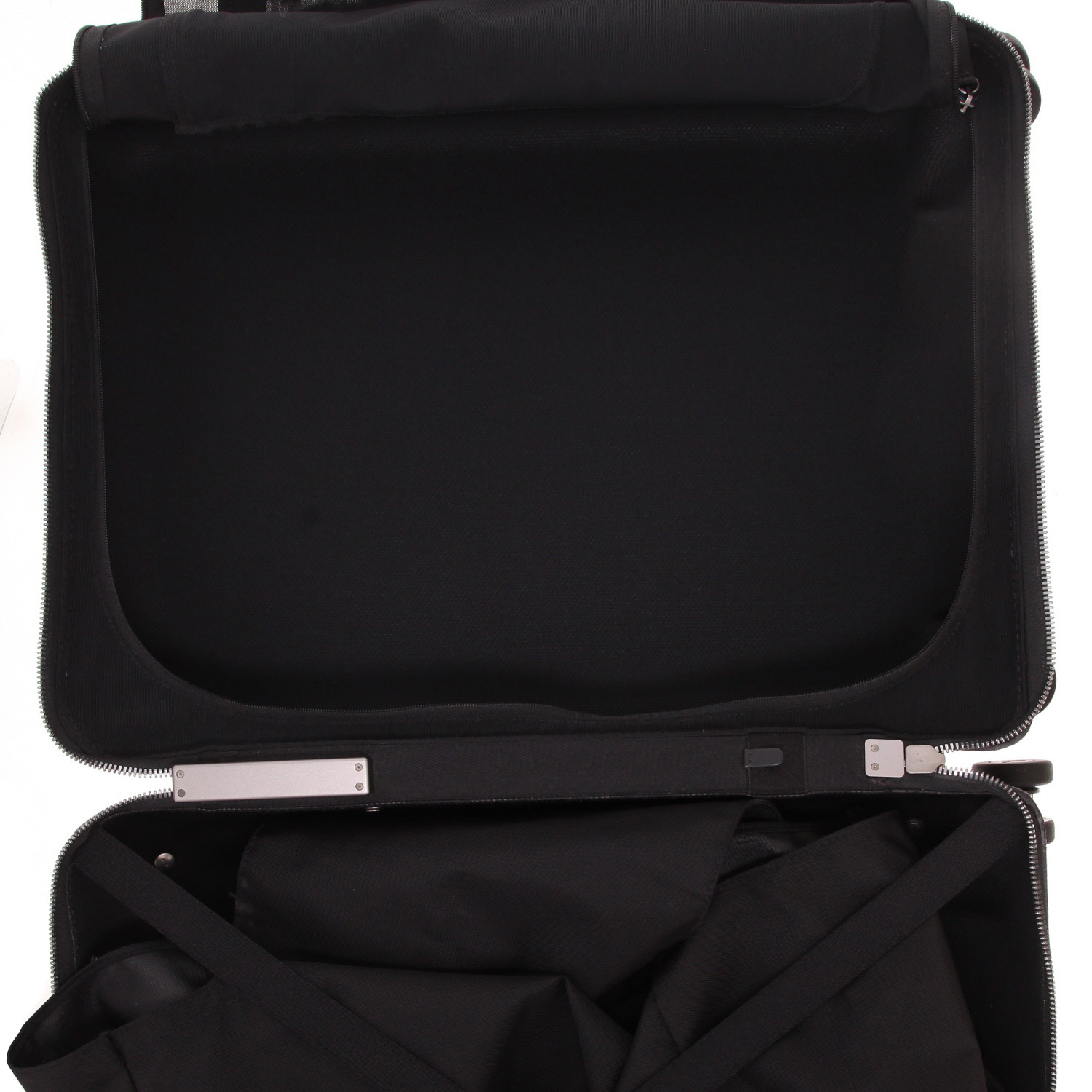 Maleta rígida Louis Vuitton  Horizon 55 en lona Monogram negra y gris y cuero negro - Detail D6