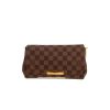 Louis Vuitton  Eva shoulder bag  in ebene damier canvas  and brown leather - 360 thumbnail
