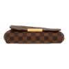 Louis Vuitton  Eva shoulder bag  in ebene damier canvas  and brown leather - Detail D1 thumbnail