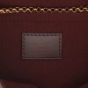 Louis Vuitton  Eva shoulder bag  in ebene damier canvas  and brown leather - Detail D2 thumbnail