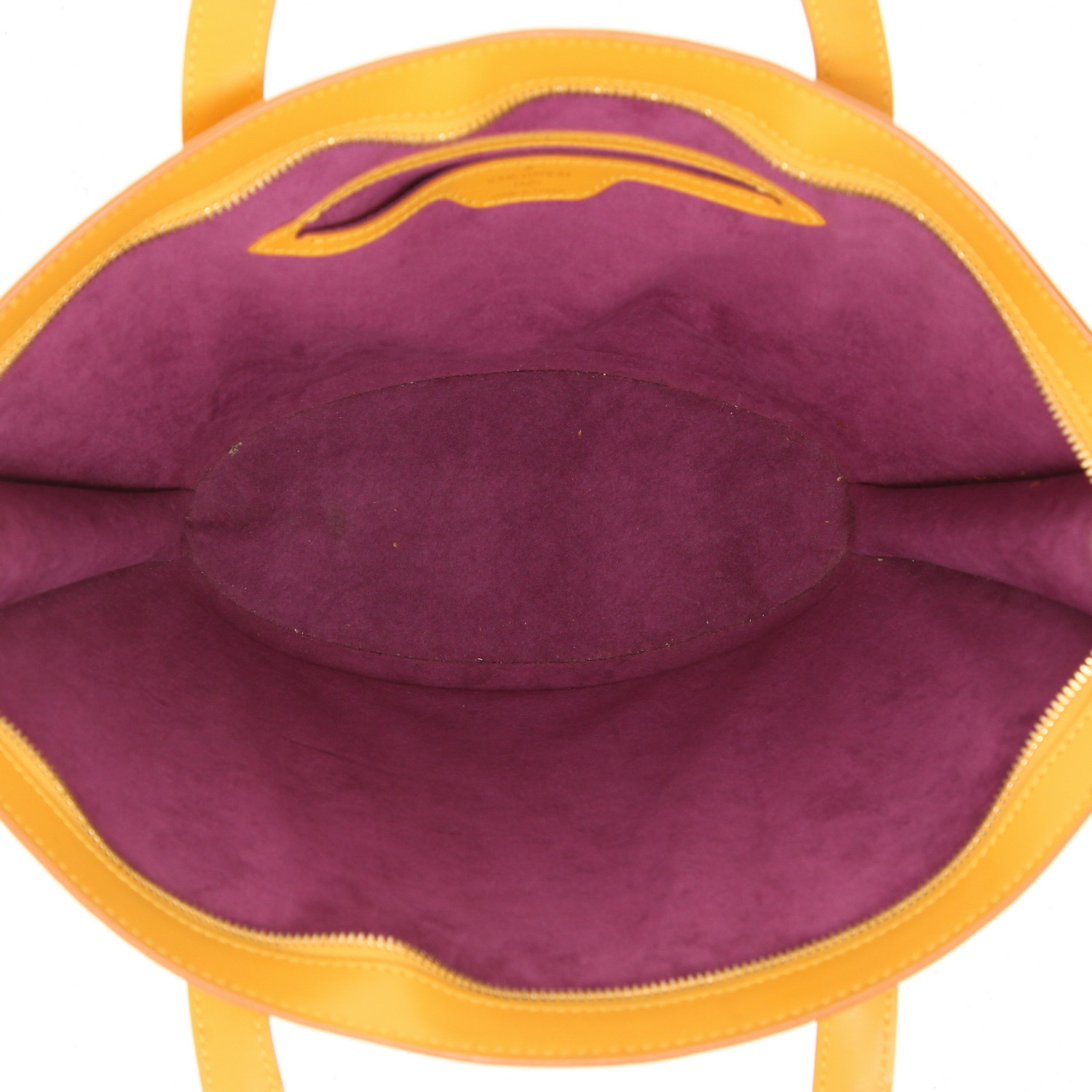 Borsa Louis Vuitton  Saint Jacques in pelle Epi gialla - Detail D3