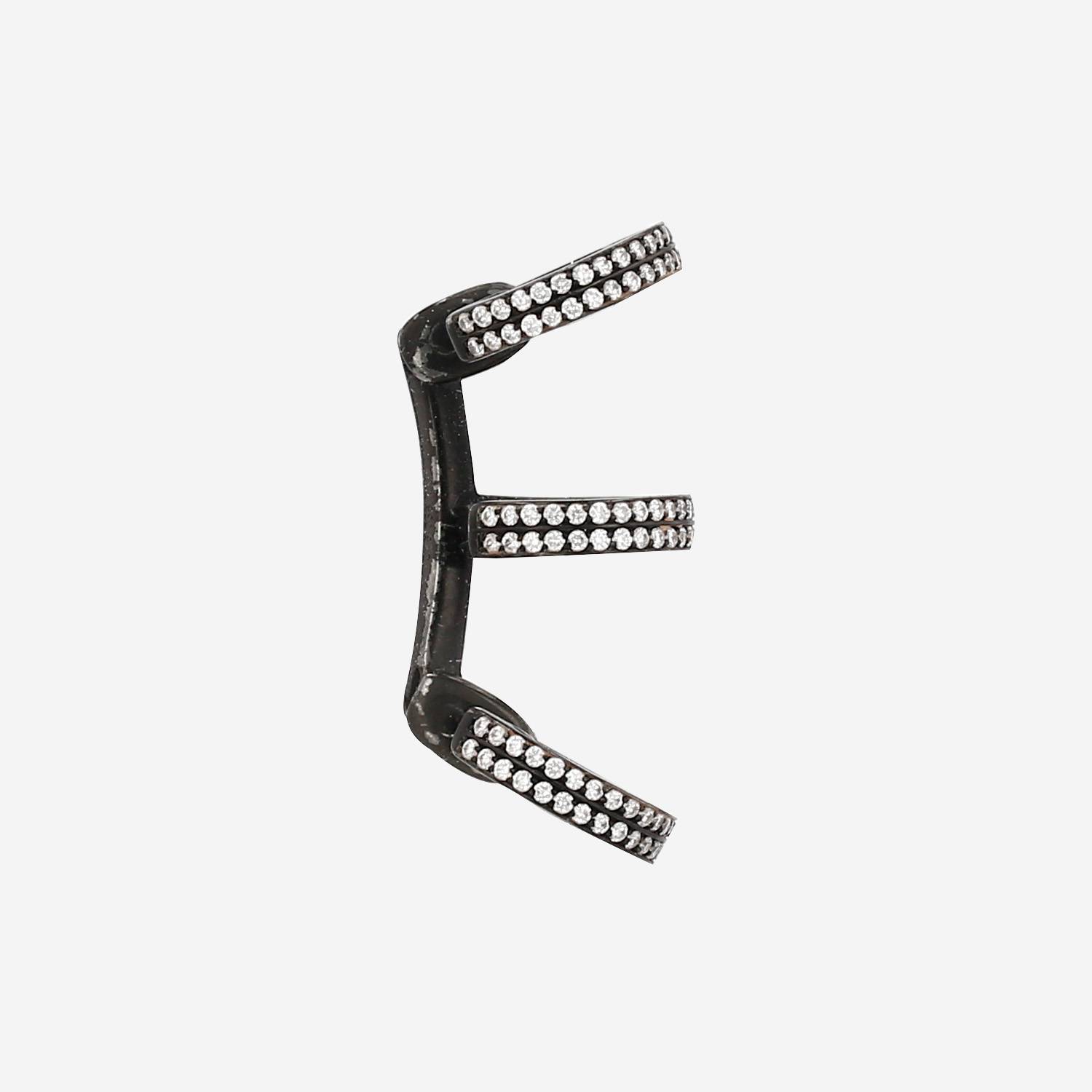Repossi Berbère earring in blackened gold and diamonds