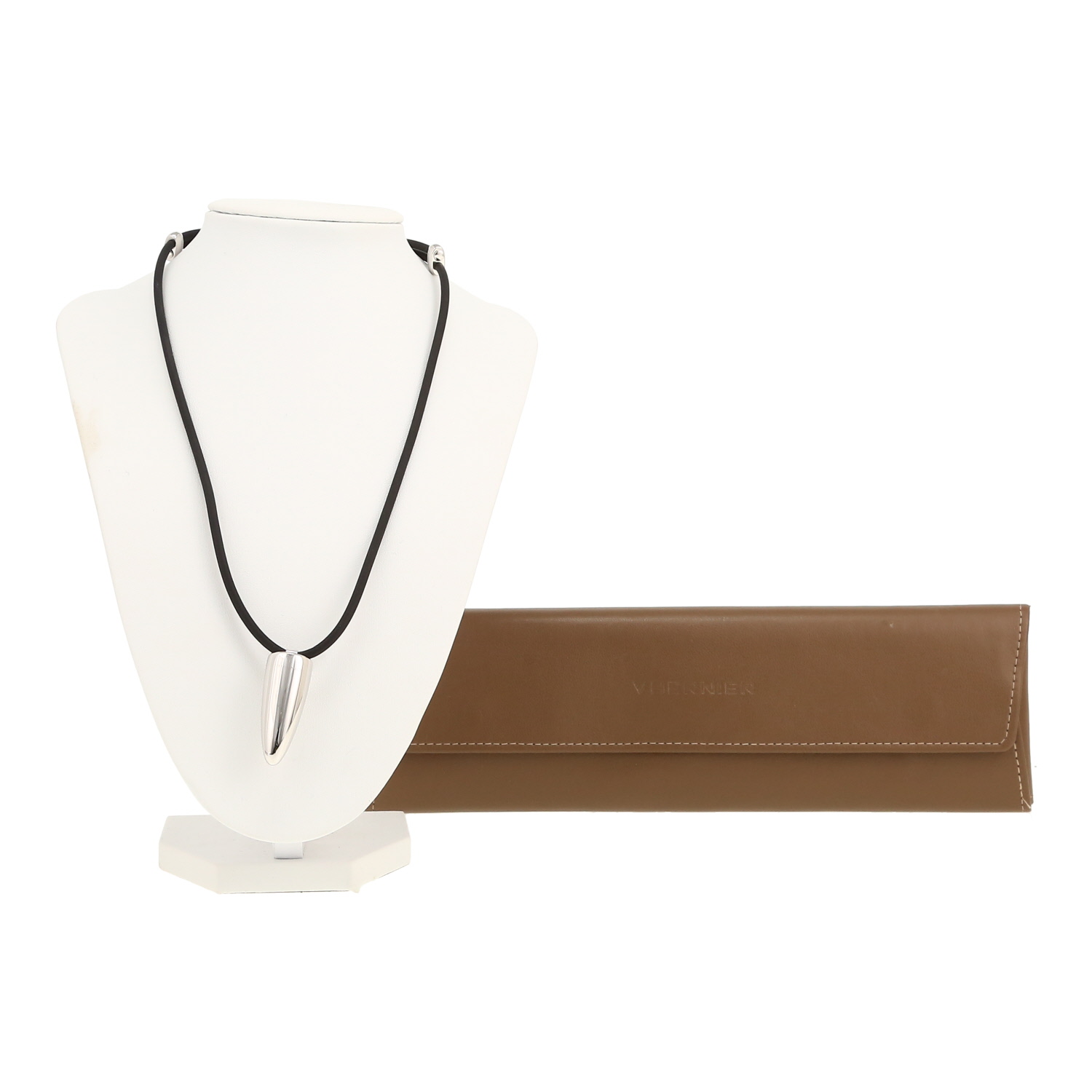 Collar Vhernier Calla de oro blanco - Detail D2