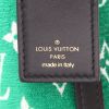 Louis Vuitton  Porte-Bouteille en velours monogram vert et cuir noir - Detail D2 thumbnail