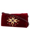 Saint Laurent  Vintage pouch  in burgundy velvet - 00pp thumbnail