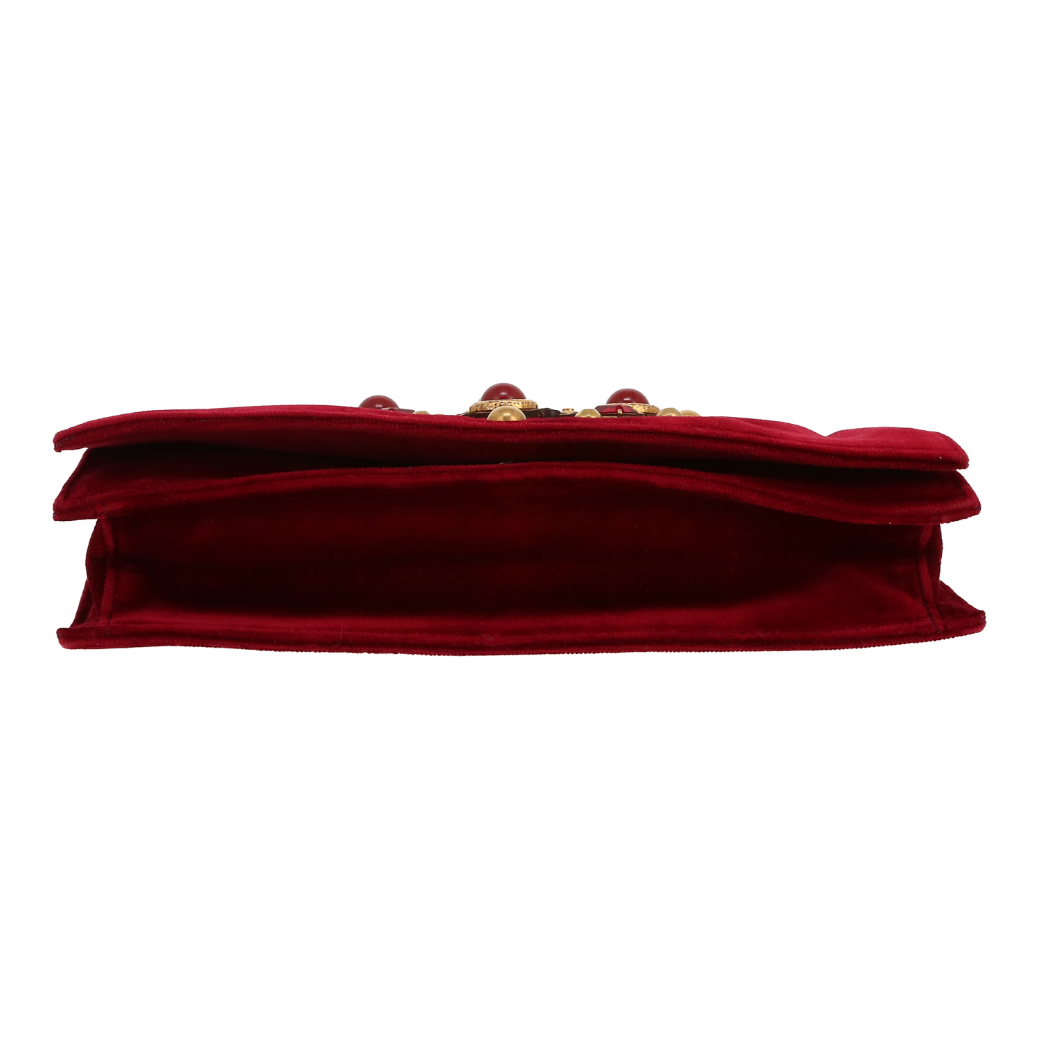 Saint Laurent  Vintage pouch  in burgundy velvet - Detail D1