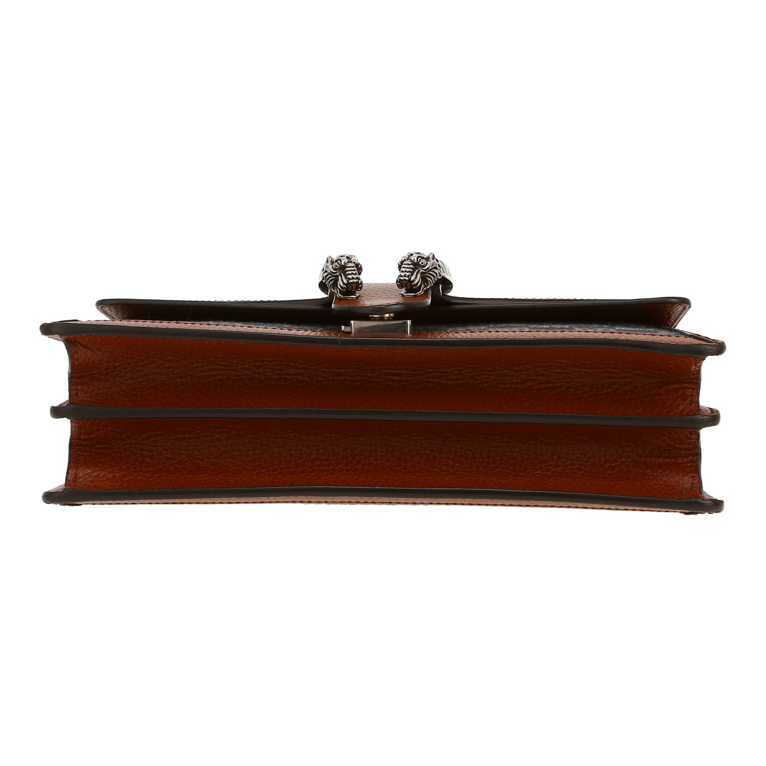 Gucci  Dionysus handbag  in blue monogram denim canvas  and brown leather - Detail D1