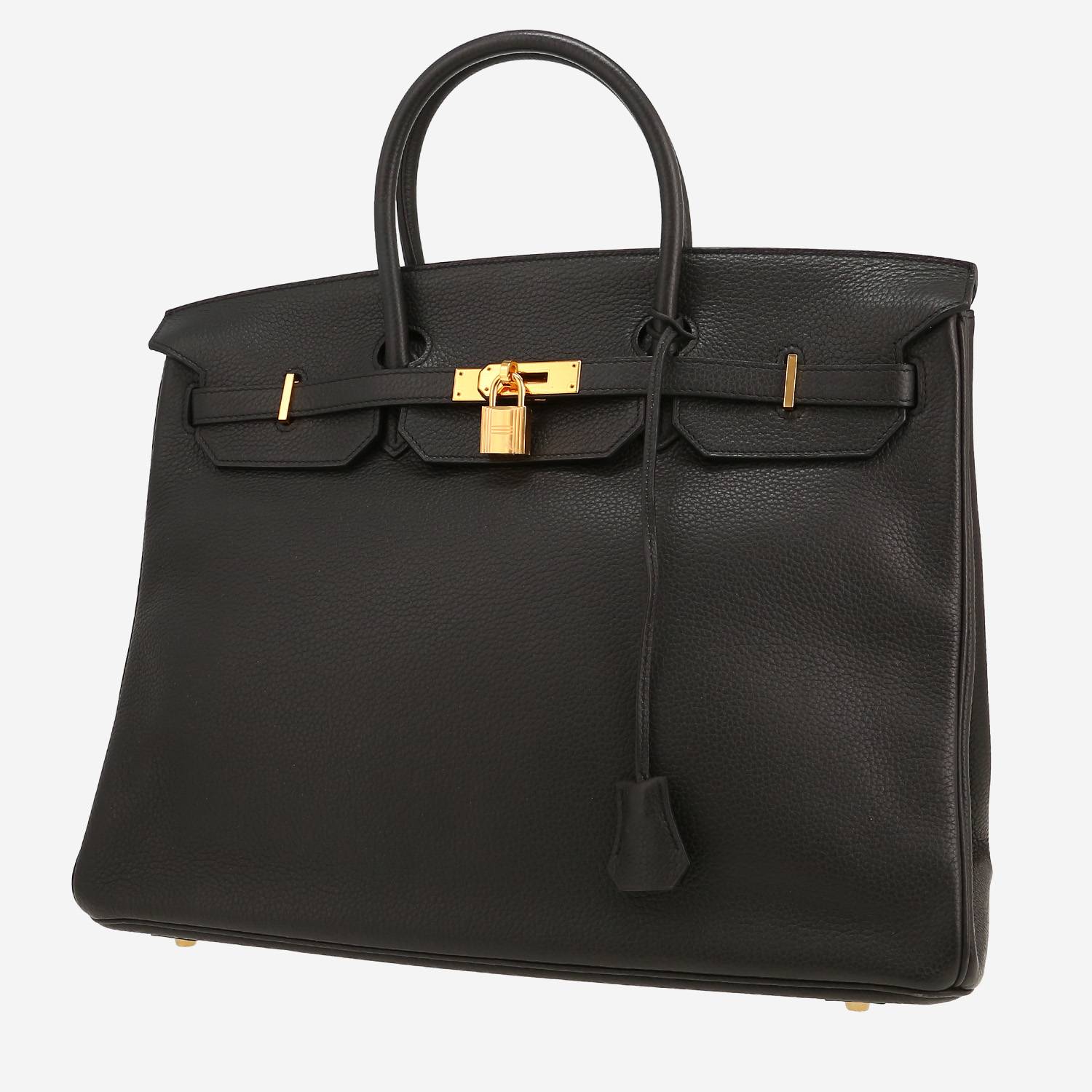 Hermès  Birkin 40 cm handbag  in black togo leather