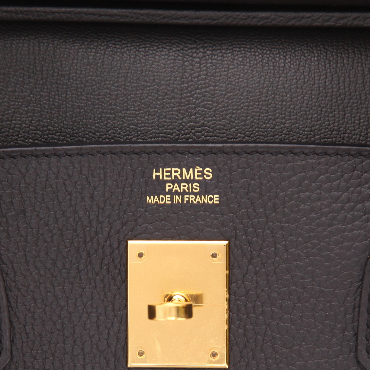 Hermès  Birkin 40 cm handbag  in black togo leather - Detail D2