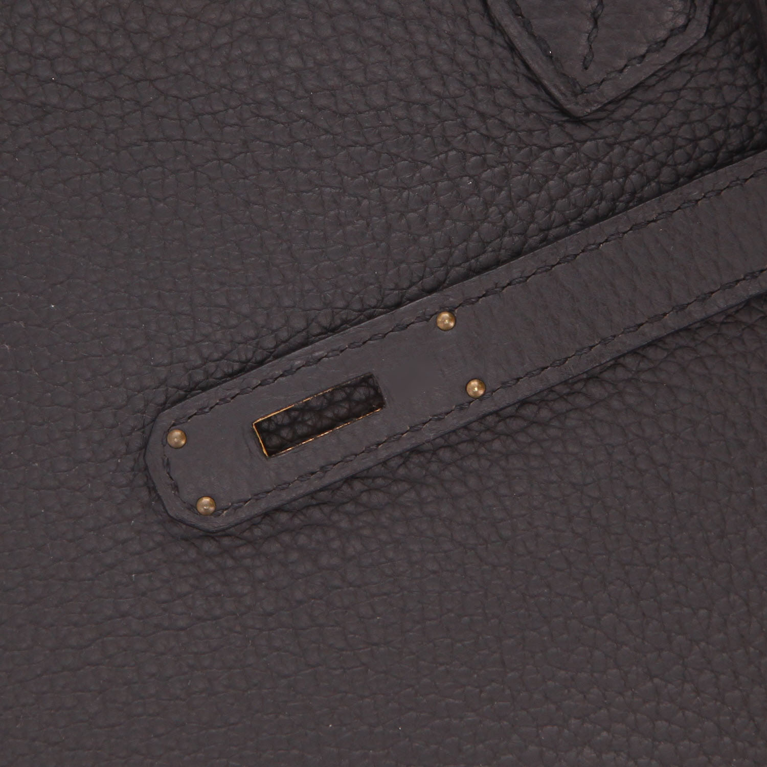 Hermès  Birkin 40 cm handbag  in black togo leather - Detail D4