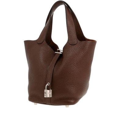 Hermès  Picotin 18 cm handbag  in brown togo leather